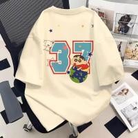 ราคา 【สาวอวบ】✨ เสื้อยืด แขนสั้น oversize แฟชั่นเกาหลี ลายการ์ตูน เสื้อยืดคอกลม ใส่สบาย (43919131410)
