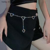 ราคา เข็มขัดโซ่หัวใจสำหรับผู้หญิง ทำจากโลหะและคริสตัล Rhinestone พร้อมสายคาดเอว (43911665121)