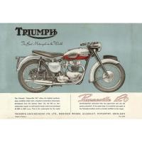 ราคา โปสเตอร์รถมอเตอร์ไซค์Triumph Classic ไทรอัมพ์ คลาสสิก T100 T110 Thunderbird รับทำโปสเตอร์ (29962804550)