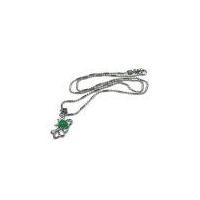 ราคา TANITTgems สร้อยคอทองคำขาวประดับจี้หยกแท้ดีไซน์รูปผีเสื้อ (7770947518)