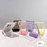 ราคา พร้อมส่ง 6 สี ️โต๊ะสีพื้น (ม่วง,ชมพู,เหลือง,ฟ้า,ขาว,ดำ) เคสใส เคสตั้งได้ เคสขาตั้ง (19263661056)