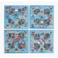 ราคา สติกเกอร์ไดคัท Stitch สติกเกอร์PVC ใส กันน้ำ 96-100แผ่น (40007787728)