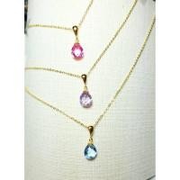 ราคา สร้อยโซ่อิตาลีพร้อมจี้พลอยรัสเซียสั่งเจียระไนพิเศษทรงหยดน้ำทั้งลูก (4891614523)