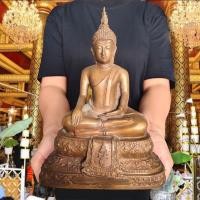 ราคา หลวงพ่อทอง วัดเขาตะเครา ปี2500 เนื้อโลหะทองเหลือง (กว้าง7นิ้ว สูง10นิ้ว)บูชาเสริมความเจริญงอกงามความเจริญรุ่งเรือง (15285602592)