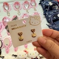 ราคา kitty ตุ้มหู ต่างหู สีทอง ของแท้ พร้อมส่ง (50355803271)