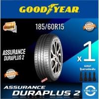 ราคา Goodyear 185/60R15 รุ่น ASSURANC DURAPLUS 2 ยางใหม่ ผลิตปี2025 ราคาต่อ1เส้น มีรับประกันจากโรงงาน แถมจุ๊บลมยาง 185 60R15 (43161248448)