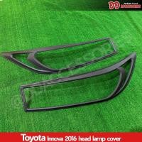 ราคา ครอบไฟหน้า Innova 2016 2017 2018 2019 2020 สีดำด้าน คิ้วไฟหน้า งาน A (22059177424)