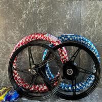 ราคา ชุดแม็ก+ยางนอกยางในครบชุด Spark135/Nano/Finn/Jupiter135 สีดำล้วน ขอบ 1.4/1.6*17 นิ้ว ลายเดิม 5 ก้าน พร้อมลูกปืนและบูธ (27466403680)