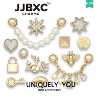 ราคา JJBXC Charm หัวเข็มขัดรองเท้า Coral Bee Silver Metal Chain DIY เครื่องประดับแฟชั่น (52154580739)