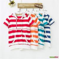ราคา เสื้อคลุมท้องลายขวางเนื้อดีมีฮู้ด เปิดให้นลูกได้ (371422587)
