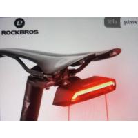 ราคา ROCKBROSไฟเลี้ยวจักรยานกันน้ำสมาร์ทเบรคไฟท้ายUSBชาร์ทLEDพร้อมรีโมทสีดำ สภาพใหม่ มือสอง (28516307515)