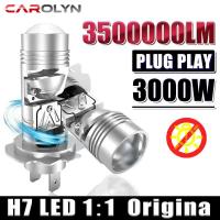 ราคา H7 Led โปรเจคเตอร์ไฟหน้ารถหลอดไฟเลนส์ Canbus High-Power 3000W 3500000LM 8570 CSP Chips Turbo Led H7 หลอดไดโอด 1:1 เล่นปลั๊ก (28243821855)