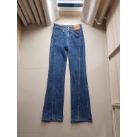 ราคา DENIM กางเกงยีนส์ขาม้าเอวสูงผ่าหน้า (24186573304)