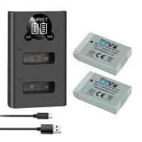 ราคา 1600มิลลิแอมป์ชั่วโมง NB13L G9 NB 13L แบตเตอรี่ LED ชาร์จ USB สำหรับ Canon G7 X Mark II G7X SX720 X NB-13L X G9X SX620 H (19579843487)