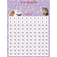 ราคา ตารางออมเงิน ตารางเงินสุดน่ารัก ออมเงิน500-1000บาท (17719248784)