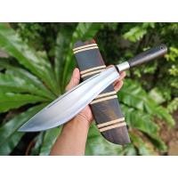 ราคา มีดเหน็บ อีเหน็บ E-Nep มีดอีเหน็บ มีดเดินป่า มีดควาญ มีดทำสวน มีดแคมป์ ใบ 10.8” ตีร้อนชุบแข็ง ผิวขัด ด้าม-ฝักไม้พะยูง (22212255770)