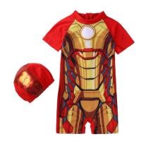 ราคา ชุดว่ายน้ำ บอดี้สูท แขนสั้น ขาสั้น ลาย ไอรอนแมน พร้อมหมวก (4348102153)