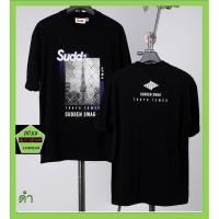 ราคา Sudd เสื้อคอกลม ชาย ทรง oversize รุ่น Tower สีดำ ไซส์XSชาย (7257816863)
