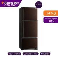 ราคา MITSUBISHI ELECTRIC 3D Elegance ตู้เย็น 3 ประตู 14.6 คิว Inverter (สีน้ำตาล) รุ่น MR-V46EY-BRW (25991127346)