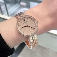 ราคา นาฬิกา Swarovski Austrian crystal 2020 นาฬิกาลมหายใจของทารกใหม่ นาฬิกาสายเหล็กหญิง 5517800 5517803 (5089574098)