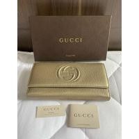 ราคา ของแท้ % Used like NEW 95% กระเป๋าสตางค์กุชชี่ แท้ !! GUCCI SOHO LEATHER CONTINENTAL WALLET (25138711864)