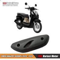 ราคา Scoopy 2023 ฝาครอบท่อไอเสีย Scoopy 2023 Exhaust Shield Scoopy 2023 Prestige 2020 - 2024 ฝาครอบท่อไอเสีย (25893541257)