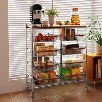 ราคา ชั้นวางของใต้โต๊ะรถเก็บของโบราณ ชั้นวางของเคลื่อนย้ายได้ ห้องนั่งเล่น โต๊ะข้างรถขายของว่าง โต๊ะกาแฟ ชั้นวางของ (41215290326)