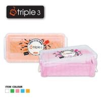ราคา กล่องดินสอ กล่องพลาสติกอเนกประสงค์ Triple 3 รุ่น R585 (6923699605858) (27962409047)