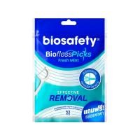 ราคา Biosafety ไหมขัดฟัน ชนิดด้าม (แบบซอง) กลิ่นเฟรชมินต์ (1 ซอง 53 ชิ้น ) (57505846044)
