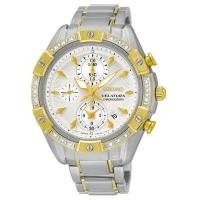 ราคา Seiko Velatura นาฬิกาผู้หญิง สายสแตนเลส รุ่น SNDV64P1 (White/Gold) (65425223)
