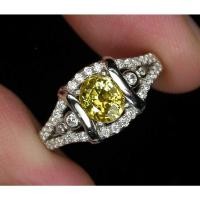 ราคา แหวนเงิินแท้ 925 พลอยบุษราคัม Yellow Saphire น้ำหนัก 1.84 กะรัต สวยไฟดีค่ะ (13291917818)