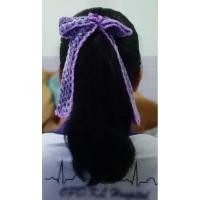 ราคา โบว์ผูกผมโครเชต์งานแฮนด์เมดจากไหมพรม (9853835464)