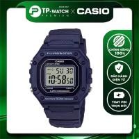 ราคา ของแท้ Casio Standard W-218H-2AVDF นาฬิกาข้อมือผู้ชายสายเหล็ก - W-218H-2A (41928120304)