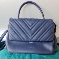 ราคา กระเป๋าสะพาย David Jones Paris สีน้ำเงิน มือสอง มีตำหนิรอบตัว (15296056187)