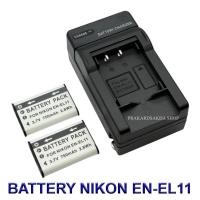 ราคา EN-EL11 \ ENEL11 Battery and Charger For Nikon Coolpix S01, Coolpix S550, Coolpix S560 BY PRAKARDSAKDA SHOP (26285397512)