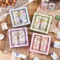 ราคา PALEWELL 12 ม้วนชนิดบรรจุกล่องหอม Dream Gold Foil Series Washi Tape สติ๊กเกอร์ตกแต่ง DIY (41279211888)