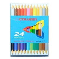 ราคา COLLEEN สีไม้คอลลีน 2 หัว จำนวน 12 แท่ง 24 สี (ด้ามสามเหลี่ยม) (25752205677)