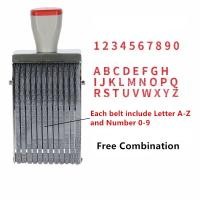 ราคา Letter A-Z Number 0-9 Free Combination Stamp For Store School Bank Office Factory Adjustable Rollin (46702930657)