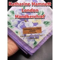 ราคา ผ้าเช็ดหน้า ผู้ชาย/ผู้หญิง แบรนด์เนมแท้ Katharine Hamnett London Handkerchief Scarf POCKET SQUARE COTTON 18" Japan (48001668389)