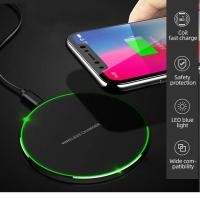 ราคา Trigger Wireless Touch Pad LED Light Charger Power Base 10W Fast Charging Qi Standard สมาร์ทโฟนอุปกรณ์ (19180127521)
