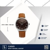 ราคา นาฬิกาข้อมือ Casio รุ่น MTP-TW100L-5AVDF Standard- นาฬิกาข้อมือผู้ชาย สายหนัง (431458642)