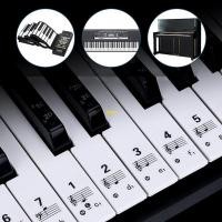 ราคา 54/61/88 Keys Piano Keyboard Stickers Electronic Keyboard for Key Piano Stave (19961797211)