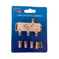 ราคา lxj999✔(ส่งไว)PK ตัวแยกสัญญาณดาวเทียม3 ทาง (3WAY SPLITTER 5-2500MHZ) (20084555527)