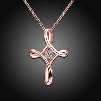 ราคา ROXI สร้อยคอพร้อมจี้ รูปเรขาคณิตที่บิดตัวเป็นรูปไม้กางเขน ประดับด้วย Diamond (410734021)