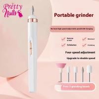 ราคา เครื่องเจียเล็บแบบไฟฟ้าเครื่องทำเล็บ USBขัดและขจัดผิวที่ตายแล้ว เครื่องขัดเล็บไฟฟ้า หัวเจียเล็บ 5หัว (29460787114)