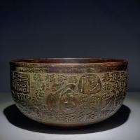 ราคา เครื่องทองแดงโบราณ ไป๋ฟู่ ชามทองแดงชาม ไป๋ฟู่ รูปแบบชาชามอุปทานชามตกแต่งบ้านวัตถุเก่าคอลเลกชันเครื่องประดับโชคดี 2007 (46604679700)