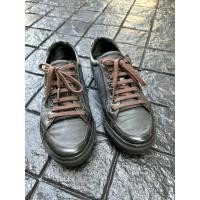 ราคา #รองเท้าแบรนด์เนมมือสอง : รองเท้าผ้าใบ PRADA Size 36 ของแท้ 100% (25288410818)