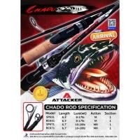 ราคา รุ่นใหม่ล่าสุด ATTACKE คันเบ็ดตกปลา คันตีเหยื่อปลอม CHADO 6.3ฟุต-6.7ฟุต มีทั้งคันเบทและคันสปิน เบ็ดตกปลา (10097122585)
