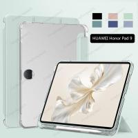 ราคา เคสแท็บเล็ต หนัง PU นิ่ม พร้อมช่องใส่ปากกา สําหรับ HUAWEI Honor Pad 9 2024 Honor Pad 9 HEY2-W09 HEY2-W19 12.1 นิ้ว (25071120182)