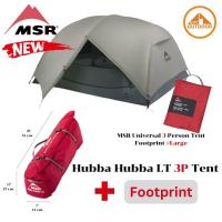 ราคา MSR Hubba Hubba LT 3P tent + Footprint ตรงรุ่น เต็นท์เดินป่าคุณภาพสูงขนาด 3 คนพร้อมแผ่นรองพื้น (41427270232)